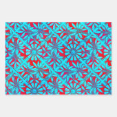 Nouveau Paisley Daisy Sampler Geschenkpapier Set (Vorderseite 3)