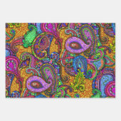 Nouveau Paisley Floral Sampler Gitarre Set Geschenkpapier Set (Vorderseite 2)