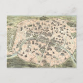 Nouveau Paris Monumental Map Postkarte (Vorderseite)