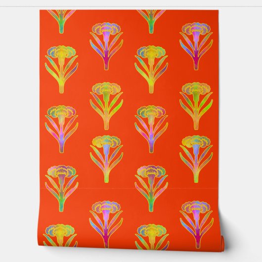 Nouveau Riche Blooms Carnelian Tapete (Abrollen)