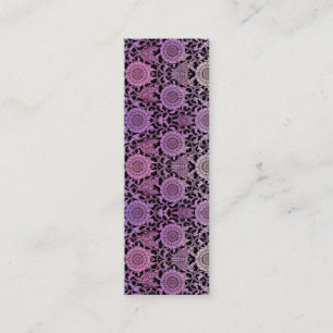 NOUVEAU SCHMETTERLINGE - pinkfarbener Flug Mini Visitenkarte