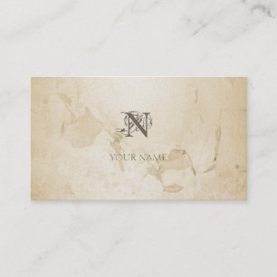 Nouveau Schmutz golden Visitenkarte