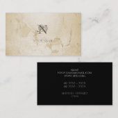 Nouveau Schmutz golden Visitenkarte (Vorne/Hinten)