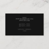 Nouveau Schmutz golden Visitenkarte (Rückseite)