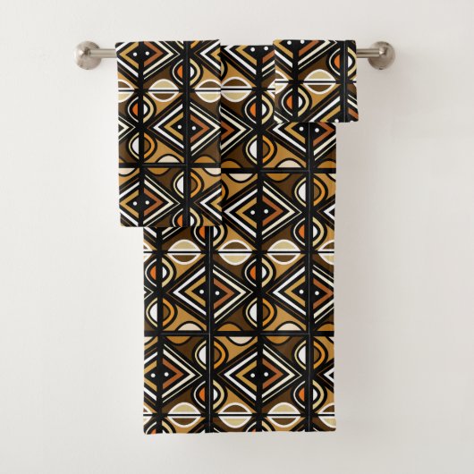 Nouveau Uhuru African Style Design Badhandtuch Set (Insitu)