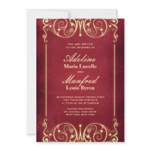 Nouveau-Victorian: Vintage-Rot- und Gold-Hochzeit