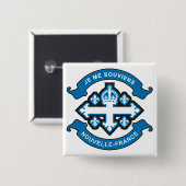 Nouvelle-Frankreich Button (Vorne & Hinten)