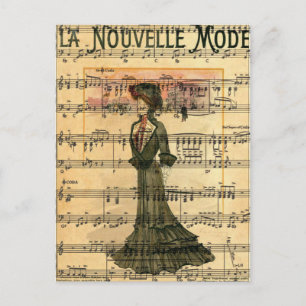 Nouvelle Mode Frau Postkarte