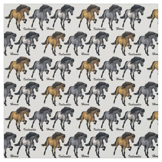 Nouvelle-Mode-Isländer-Pferd Stoff (Muster)