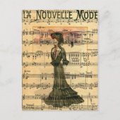 Nouvelle Mode Woman Postkarte (Vorderseite)