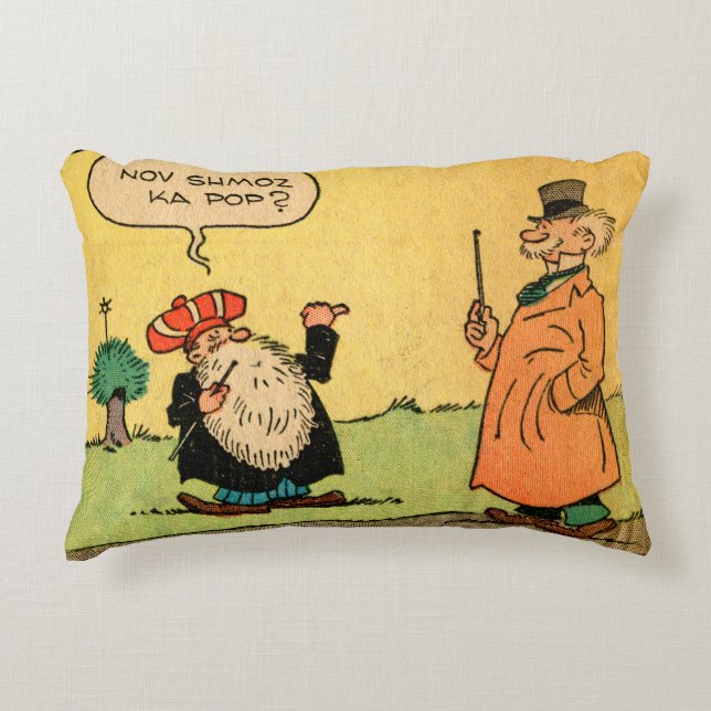"Nov Shmoz Ka Pop?" Hitchhiker Accent Pillow Dekokissen (Vorderseite)