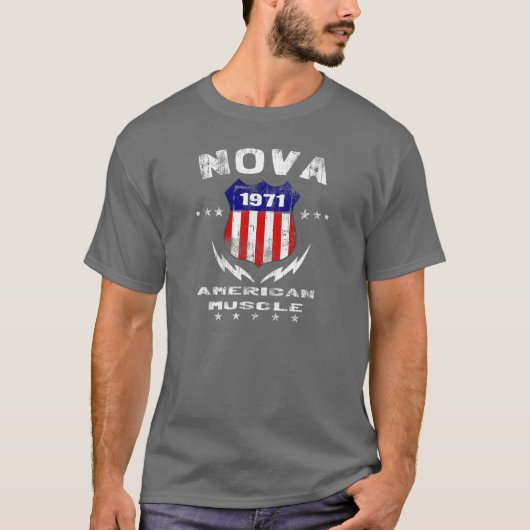 Nova-amerikanischer Muskel 1971 v3 T-Shirt (Vorderseite)