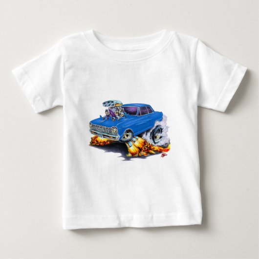 Nova-Blau-Auto 1962-65 Baby T-shirt (Vorderseite)