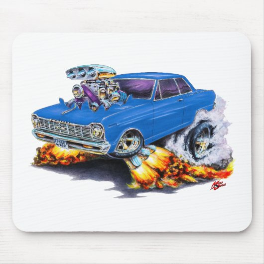 Nova-Blau-Auto 1962-65 Mousepad (Vorne)