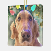 Nova Die goldene Retriever - Weihnachtsbeleuchtung Keramikornament (Links)