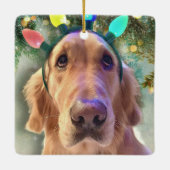 Nova Die goldene Retriever - Weihnachtsbeleuchtung Keramikornament (Rückseite)