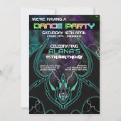 Nova Dragon Glow Party Einladungen (Vorderseite)