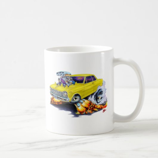 Nova-gelbes Auto 1962-65 Kaffeetasse (Rechts)