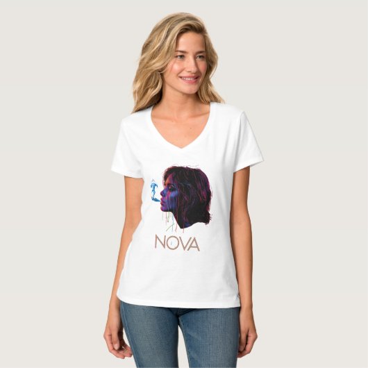 Nova Glow Painted Silence T-Shirt (Vorderseite Vollansicht)