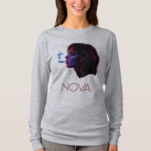 Nova Glow Painted Silence T-Shirt (Vorderseite)