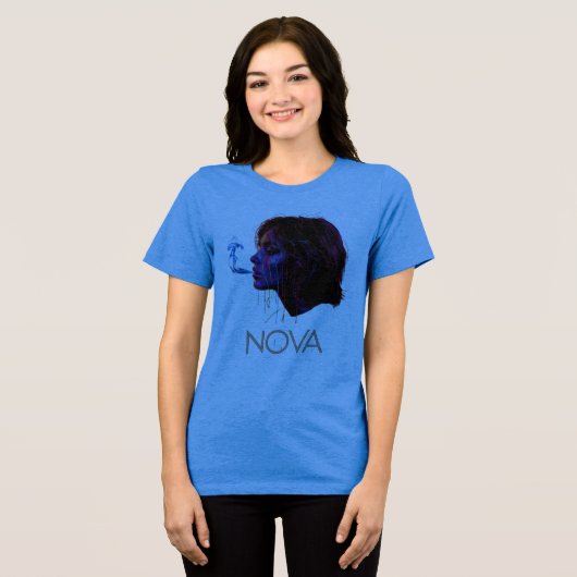 Nova Glow Painted Silence Tri-Blend Shirt (Vorderseite voll)
