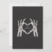 NOVA Gothic Skull Little Boo Halloween Kinderdusch Einladung (Rückseite)