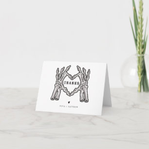 NOVA Halloween Gothic Skull Herz Hände Dankeskarte