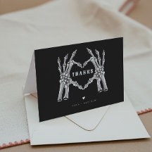 NOVA Halloween Gothic Skull Herz Hände Vielen Dank