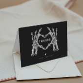 NOVA Halloween Gothic Skull Herz Hände Vielen Dank Dankeskarte