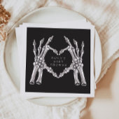 NOVA Halloween Skeleton Heart Hands Baby Dusche Serviette