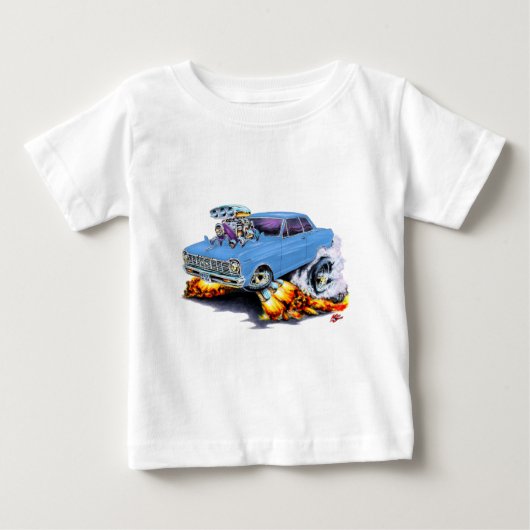 Nova-hellblaues Auto 1962-65 Baby T-shirt (Vorderseite)