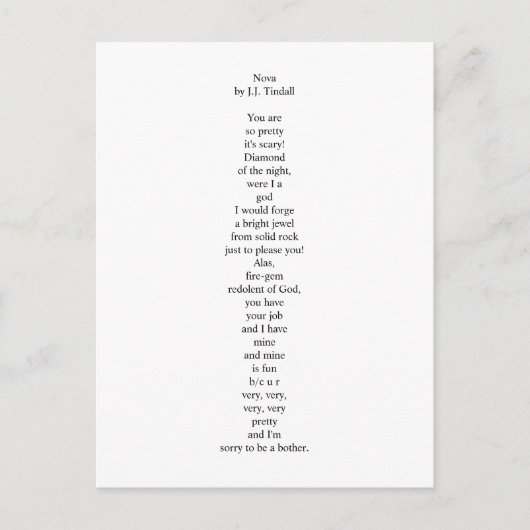 Nova Postcard Postkarte (Vorderseite)