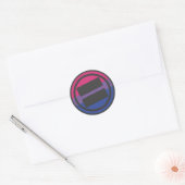 NOVA Pride Bisexual Logo - Runde Runder Aufkleber (Umschlag)