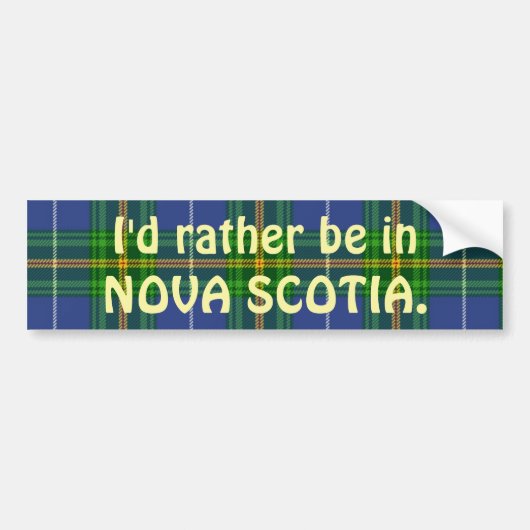Nova Scotia Autoaufkleber (Vorne)