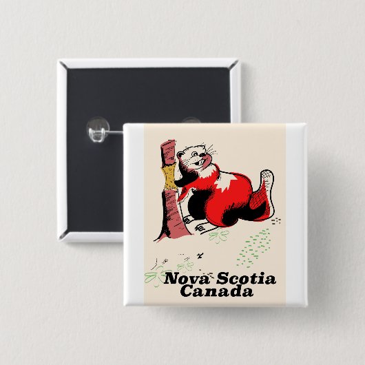 Nova Scotia canada Button (Vorne & Hinten)
