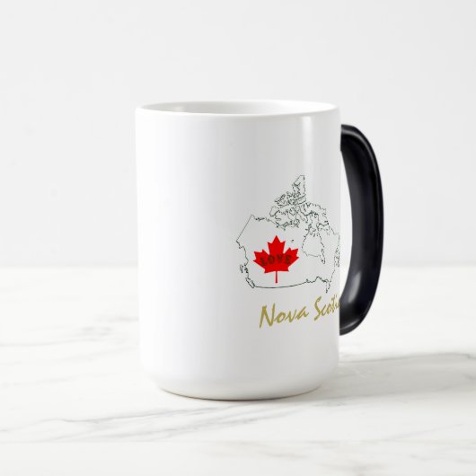 Nova Scotia Canada Day Teetasse Tasse (VorderseiteRechts)