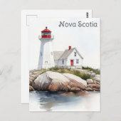 Nova Scotia Canada Lighthouse Travel Postkarte (Vorne/Hinten)