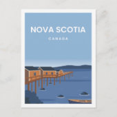 Nova Scotia Canada Travel Place Illustration Postkarte (Vorderseite)