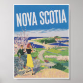 Nova Scotia Canada Vintage Travel Poster (Vorne)