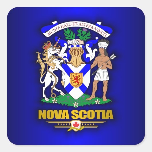 Nova Scotia COA Quadratischer Aufkleber (Vorderseite)