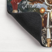 Nova Scotia Dog Riding Motorrad Weihnachten Mousepad (Ecke)