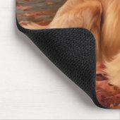 Nova Scotia Duck Terrier im Herbst Leaves Fall Mousepad (Ecke)