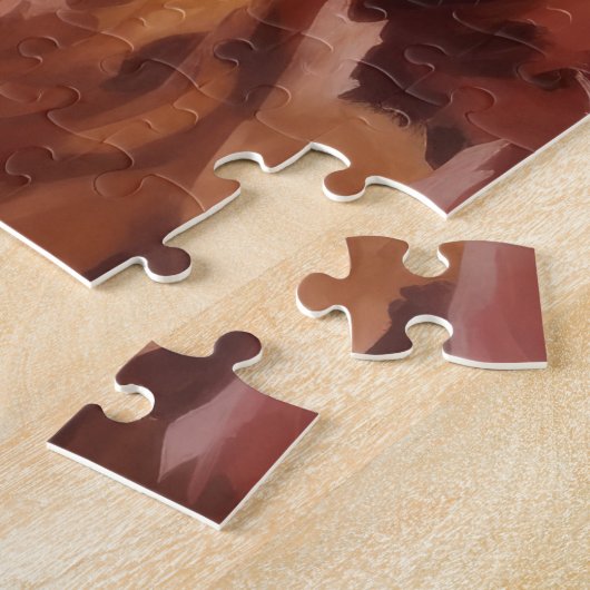 Nova Scotia Duck Terrier im Herbst Leaves Fall Puzzle (Seite)