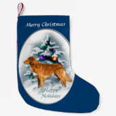 Nova Scotia Duck Toller Christmas Kleiner Weihnachtsstrumpf (Vorderseite)