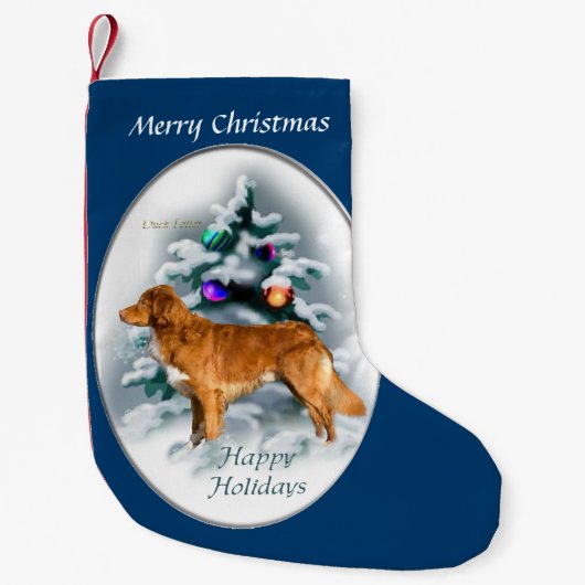 Nova Scotia Duck Toller Christmas Kleiner Weihnachtsstrumpf (Vorderseite)