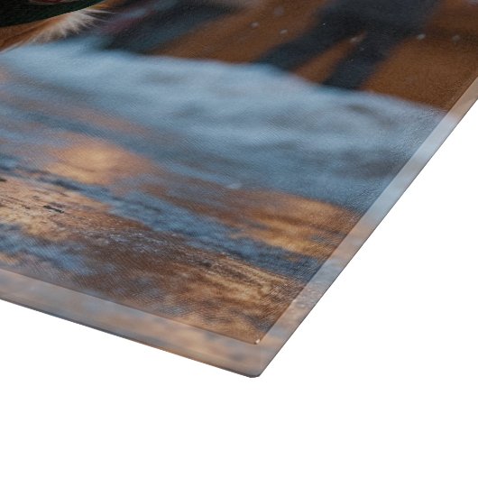 Nova Scotia Duck Toller Christmas Snow Holiday Schneidebrett (Ecke)