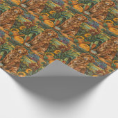 Nova Scotia Duck Toller Dog Herbst Erntedank Geschenkpapier (Ecke)