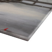 Nova Scotia Duck Toller Dog Schnee Weihnachten Schneidebrett (Ecke)