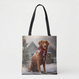 Nova Scotia Duck Toller Dog Schnee Weihnachten Tasche