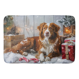 Nova Scotia Duck Toller Dog Weihnachtsfest Badematte